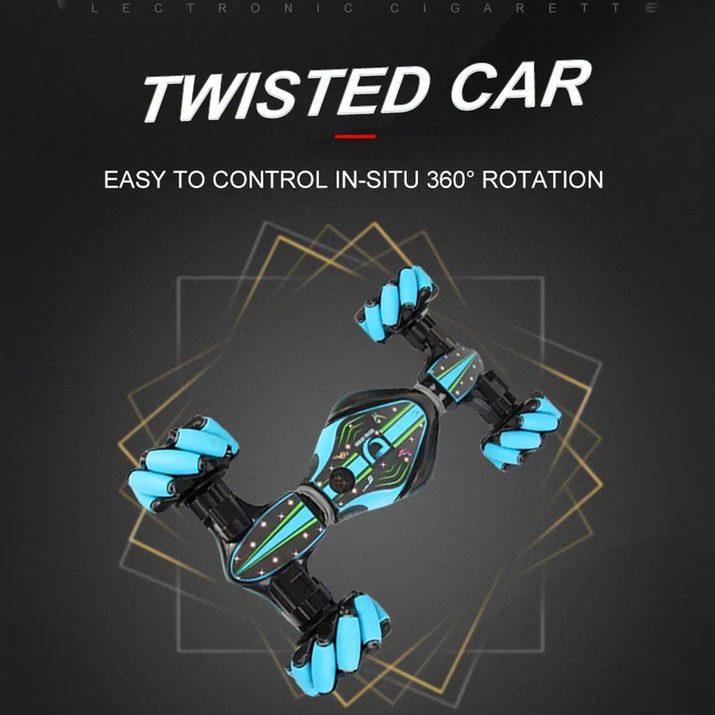 2.4G 4WD RC Watch Gesture Induction Off-Road Deformation 360° Rotation Car Twist Stunt Vehicle