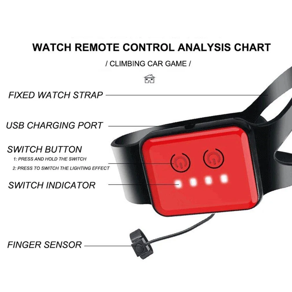 2.4G 4WD RC Watch Gesture Induction Off-Road Deformation 360° Rotation Car Twist Stunt Vehicle