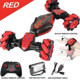 2.4G 4WD RC Watch Gesture Induction Off-Road Deformation 360° Rotation Car Twist Stunt Vehicle