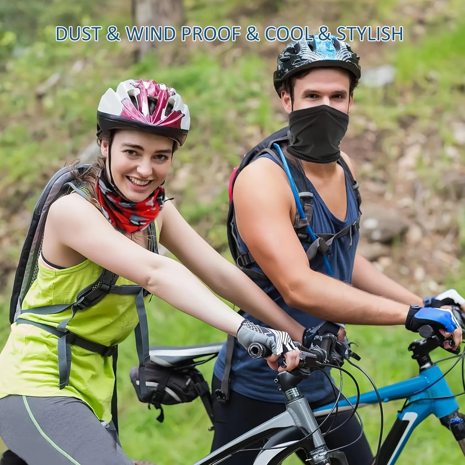 6 Pack Neck Gaiter Balaclava Bandana Gator Face Mask for Men Women UV Protection Breathable Headwear for Sports