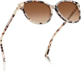 AVAWAY Cat Eye Polarized Sunglasses for Women - 100% UV Protection Cateye Acetate Designer Sun Glasses Trendy Shades
