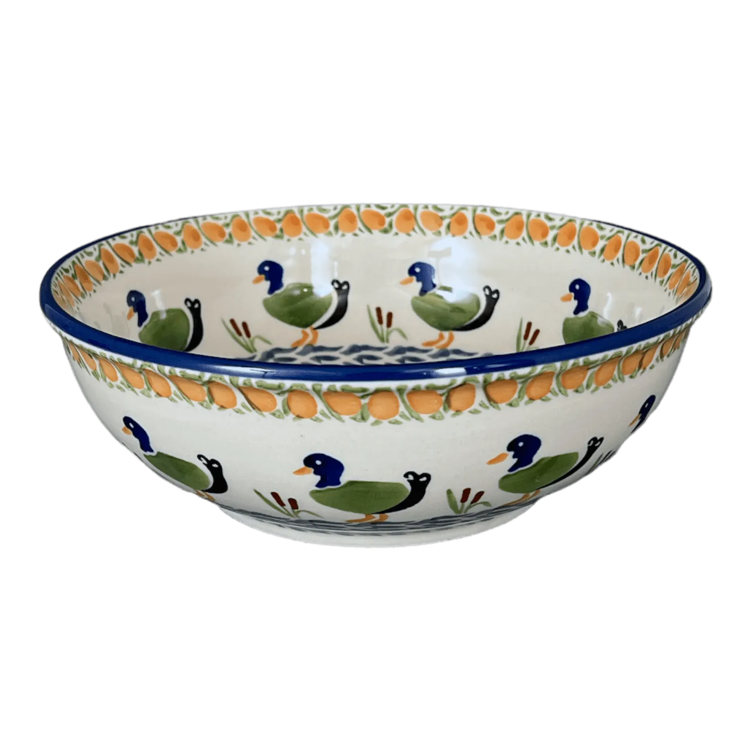 Bowl, Round, 8.5" in "Ducks in a Row" by Manufaktura | M135U-P323