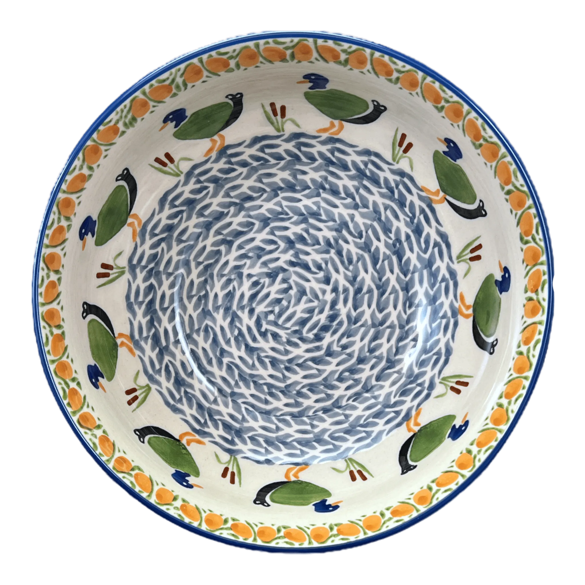 Bowl, Round, 8.5" in "Ducks in a Row" by Manufaktura | M135U-P323