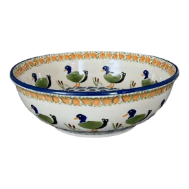 Bowl, Round, 8.5" in "Ducks in a Row" by Manufaktura | M135U-P323