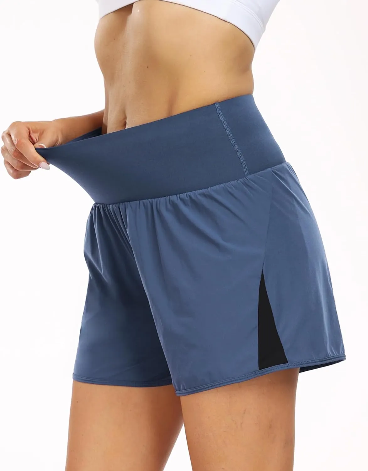 CADMUS 2 in 1 Women's Workout Shorts for Athletic Gym Running Shorts with Phone Pockets