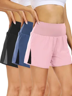CADMUS 2 in 1 Women's Workout Shorts for Athletic Gym Running Shorts with Phone Pockets