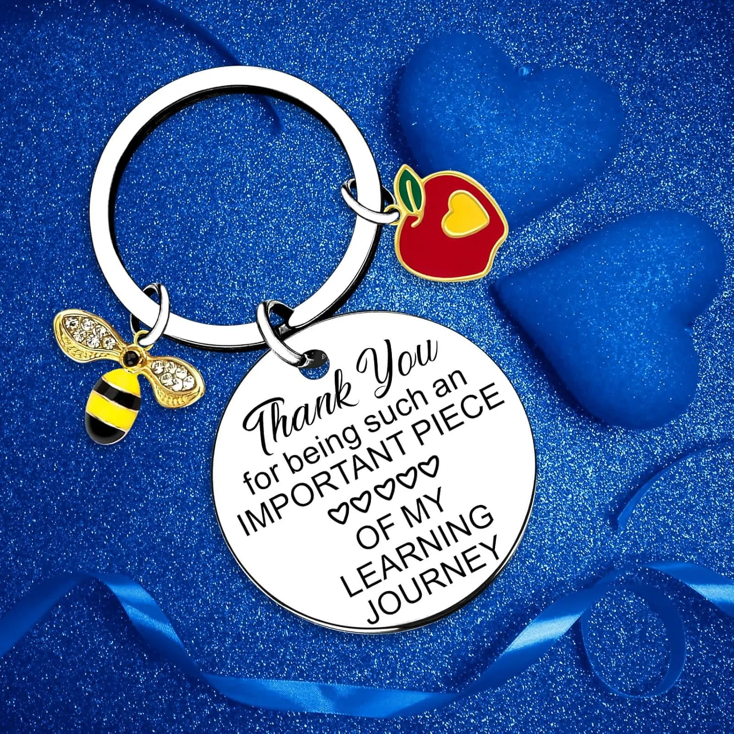 Coolvy Teacher Keychain Teachers Appreciation Gifts for Women Thank You Gift for Graduation Christmas Valentines End of Year