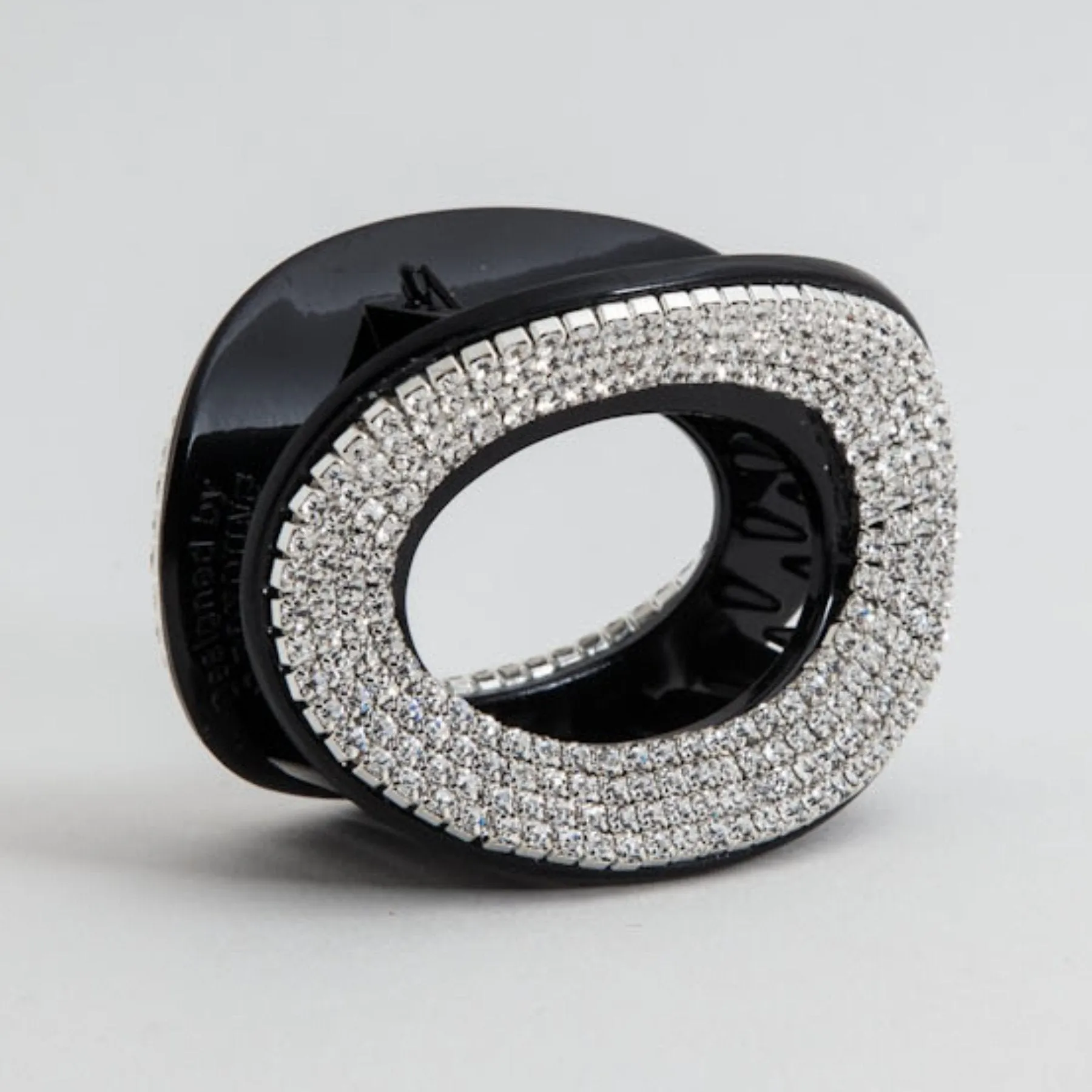 Cubic Diamante Hair Clamp Dazzling Ellipse Jaw Claw Clip Hair Clamp Accessories