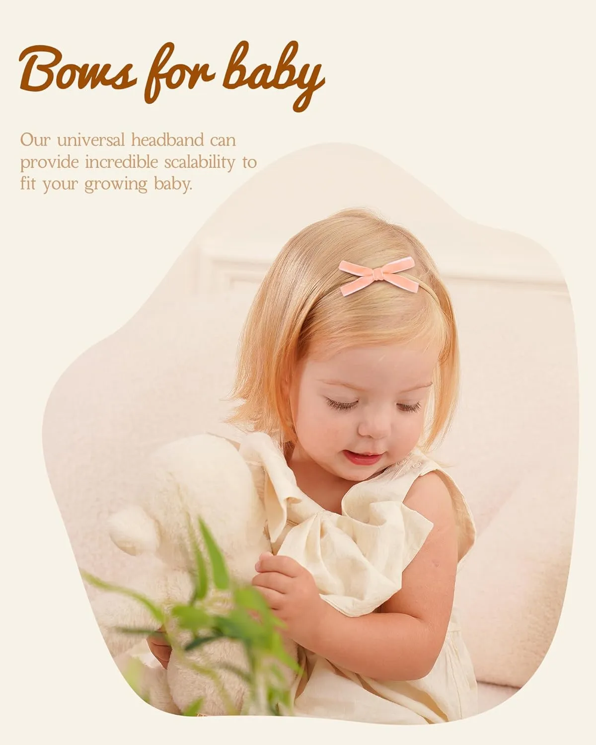 doboi 24pcs Baby Girls Flower and Hair Bows Headbands Soft Nylon Hairbands Elastic Hair Accessories for Newborns Infants Toddlers and Kids
