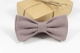 Dusty Mauve bow tie for wedding perfect gift for groomsmen / Handmade gift for men