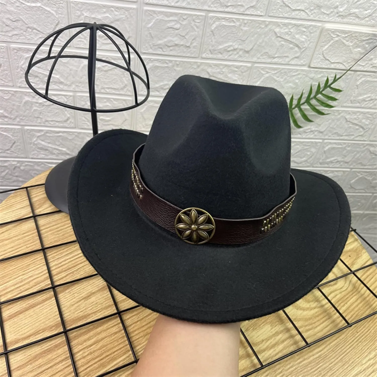 Fashionable Fedora Fedoras Men Wide for Women Dress Hat Women's and Hats Baseball Caps Cowboy Hats for Women Set