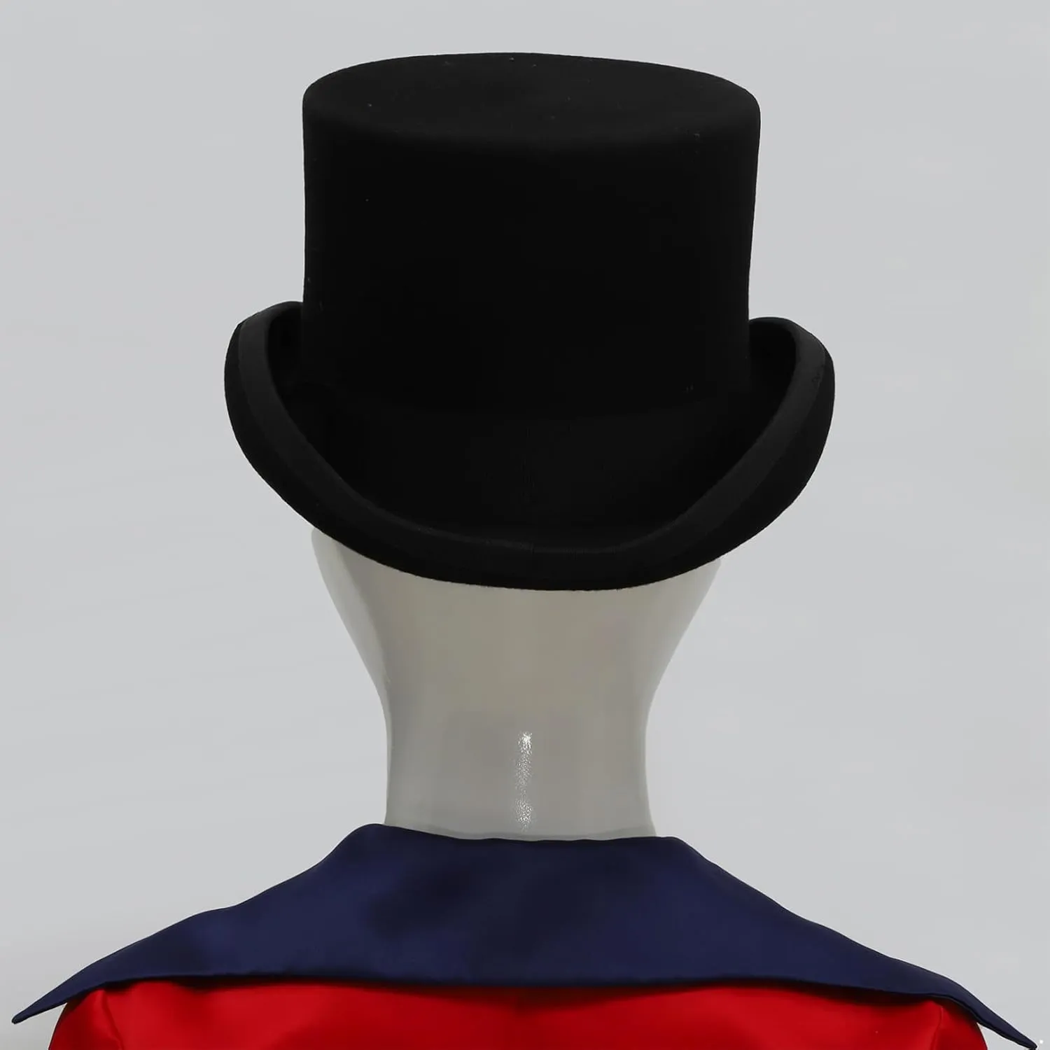 JEATHA Wool Fedora Flat Top Hat Flanging Brim Classic Magic Hats Panama Hat Magician Costume Hat