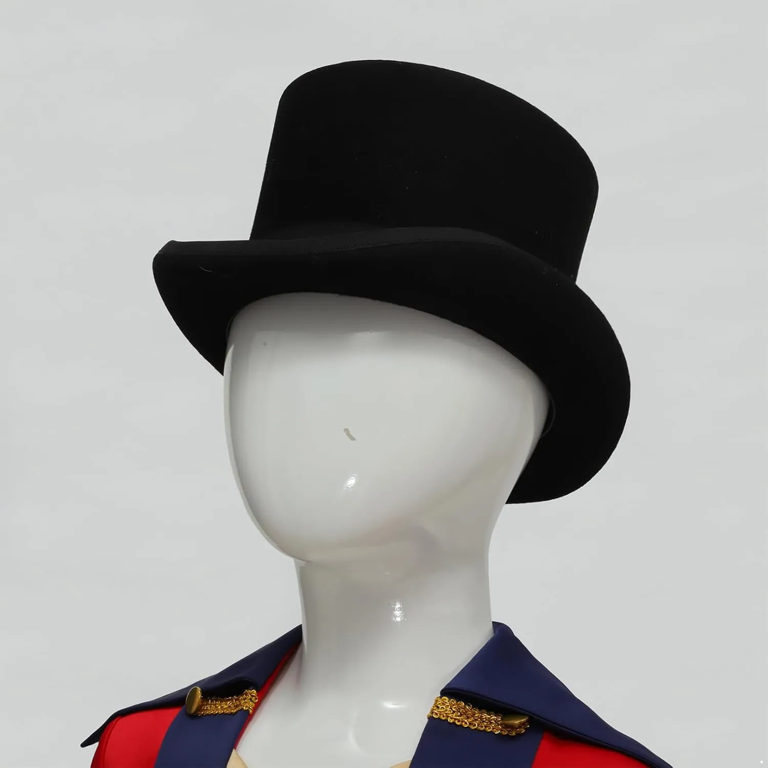 JEATHA Wool Fedora Flat Top Hat Flanging Brim Classic Magic Hats Panama Hat Magician Costume Hat