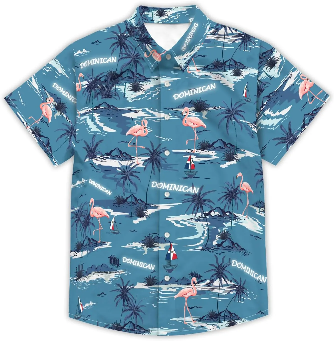 Men's Hawaiian Shirt Short Sleeve Casual Button Down Shirt Novelty Print Tropical Beach Shirt