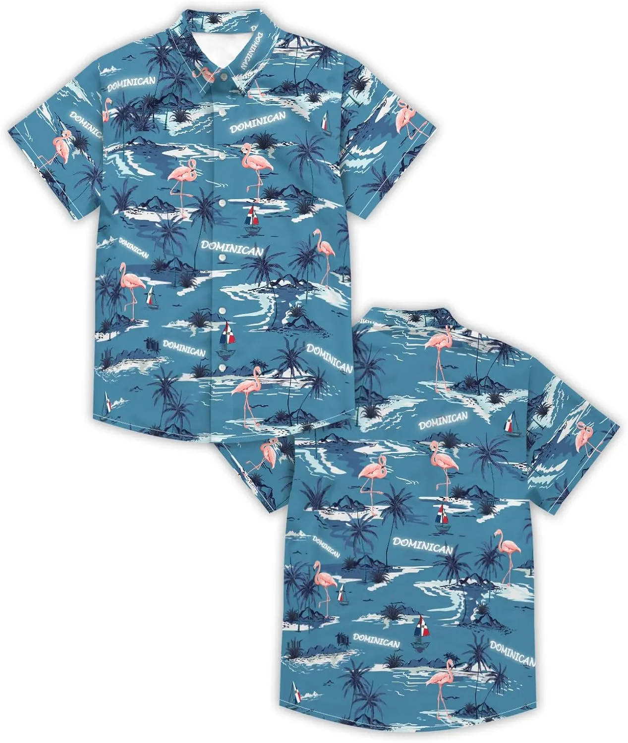 Men's Hawaiian Shirt Short Sleeve Casual Button Down Shirt Novelty Print Tropical Beach Shirt