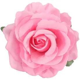 Pink Rose Brooches Flower Hair Clips for Women | Brooches and Pins | Hair Accessories | Valentines Hair Clips, Wedding Hair Accessories for Women | Lapel Pin