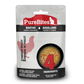 PureBites Broths Cat Treat Topper Chicken & Vegetables