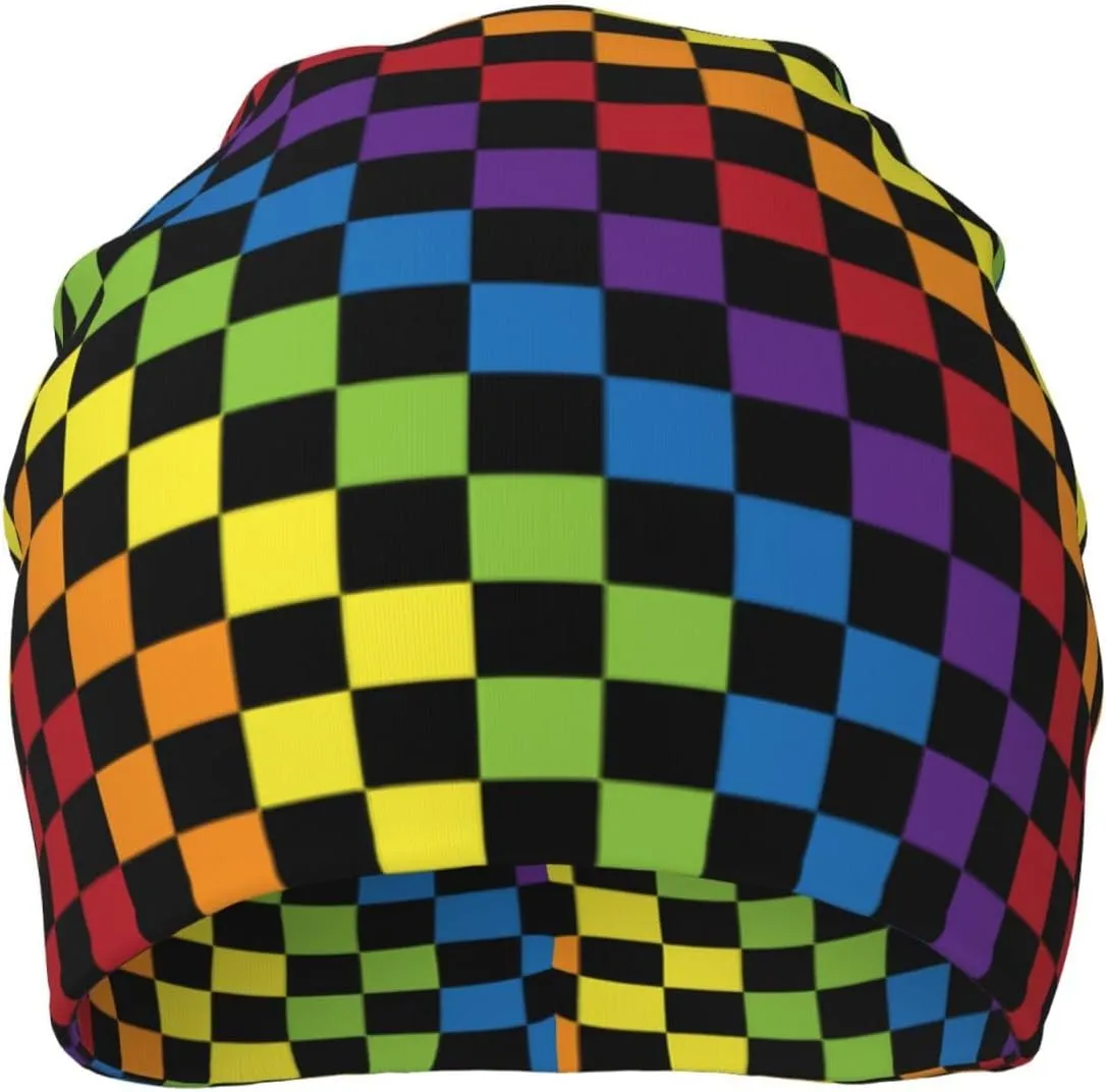 Rainbow Pride Hat,Chemo Headwear for Women for Slouchy Beanie Hat Skull Cap Cancer Headwear Accessories for Women