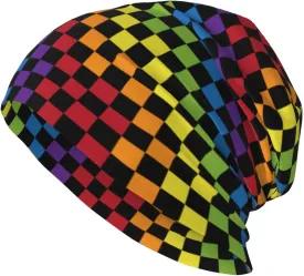 Rainbow Pride Hat,Chemo Headwear for Women for Slouchy Beanie Hat Skull Cap Cancer Headwear Accessories for Women