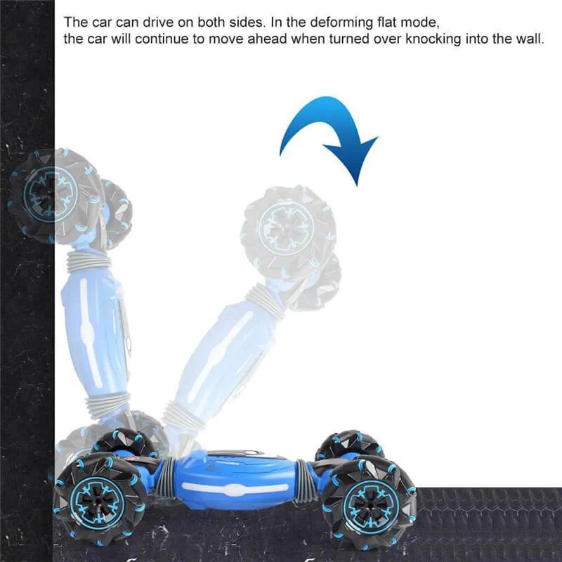 RC Watch Induction Gesture Stunt Car Double Side Twisting Off-Road Vehicle For Gift