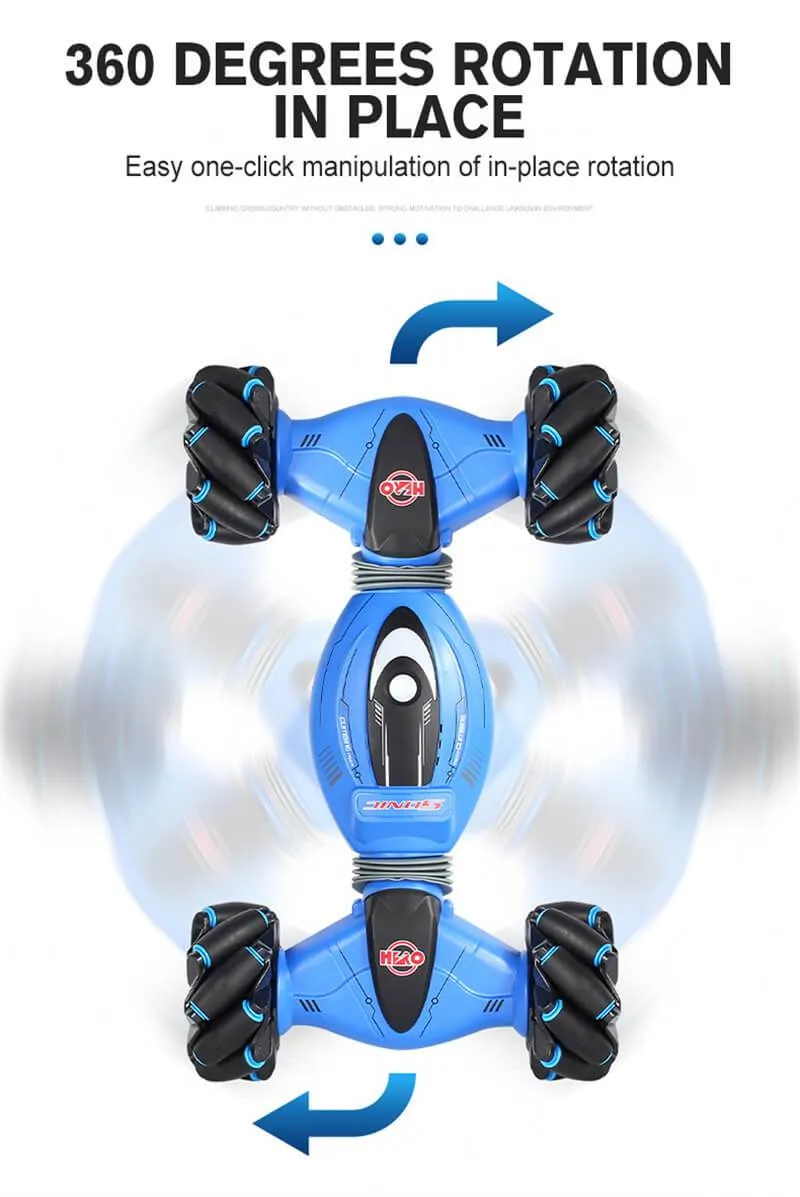 RC Watch Induction Gesture Stunt Car Double Side Twisting Off-Road Vehicle For Gift