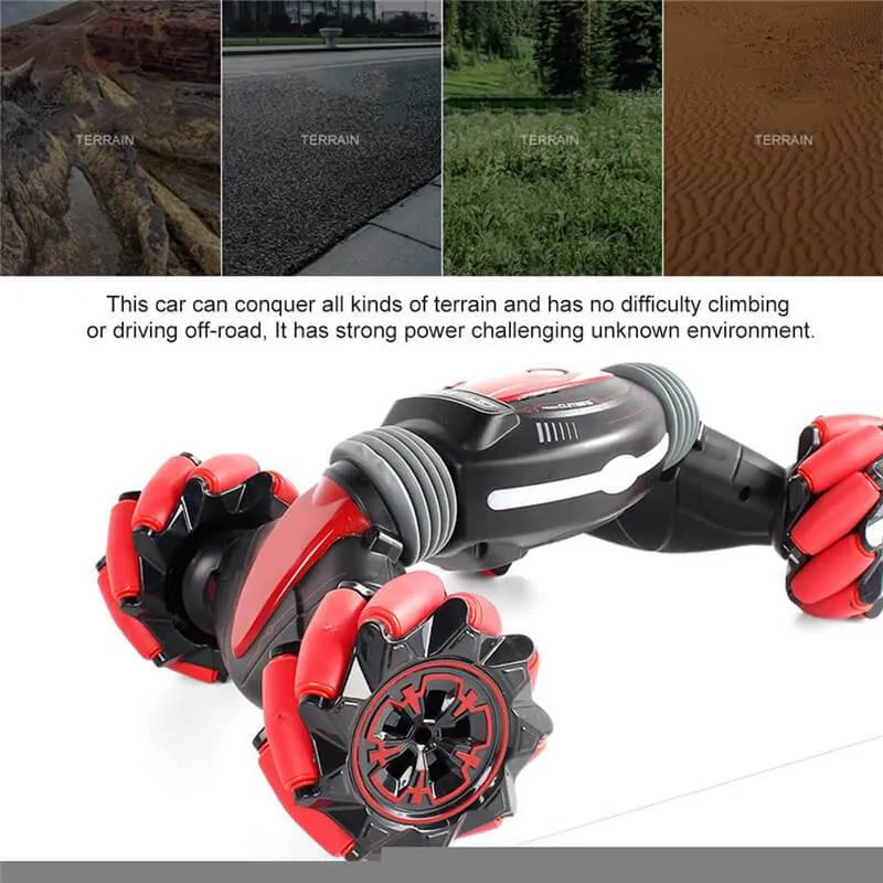 RC Watch Induction Gesture Stunt Car Double Side Twisting Off-Road Vehicle For Gift