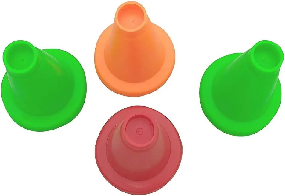 Rubber Cricket Batting Tee Cone for Practice and Training Pack of 4