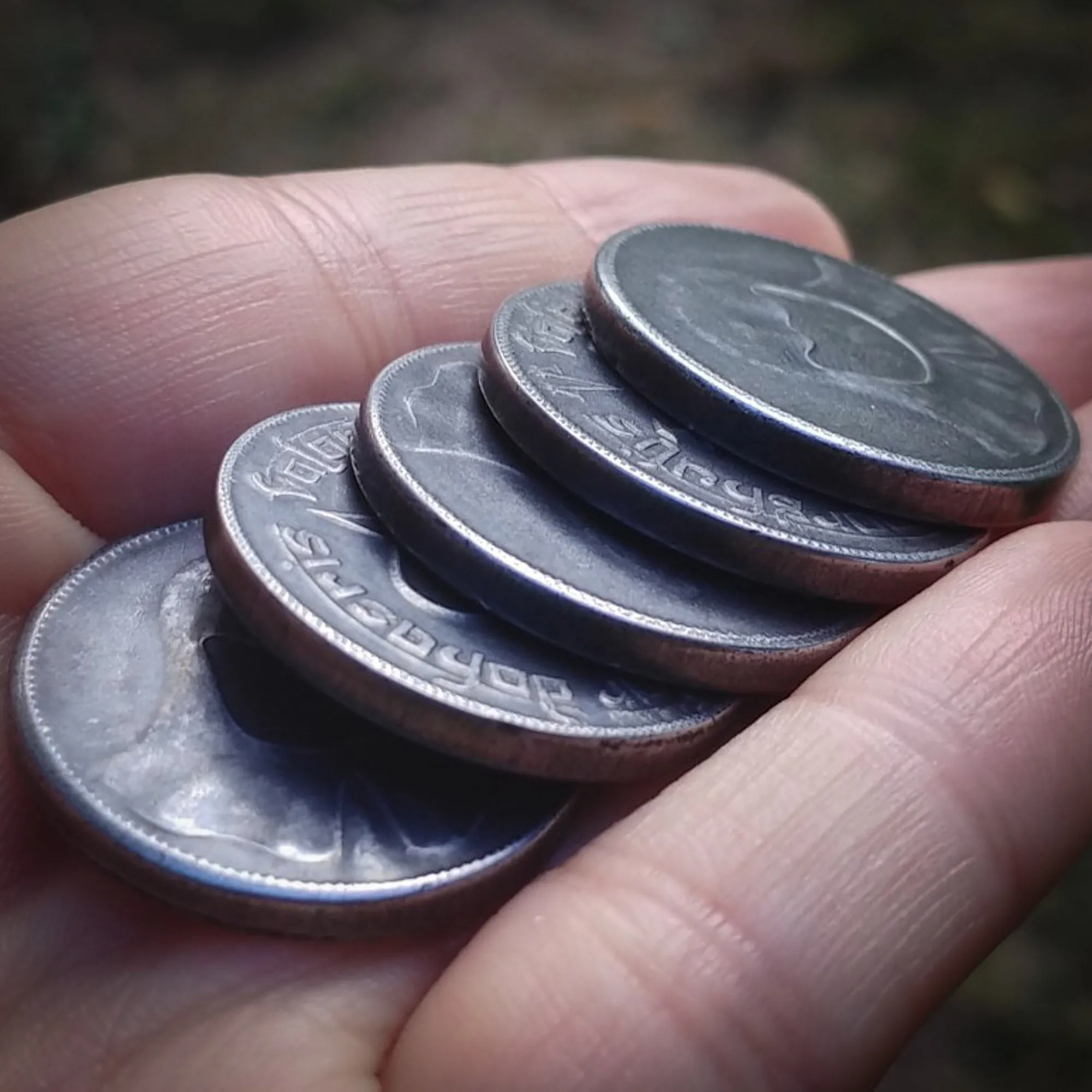 THICK Iron Coin of the Faceless Man
