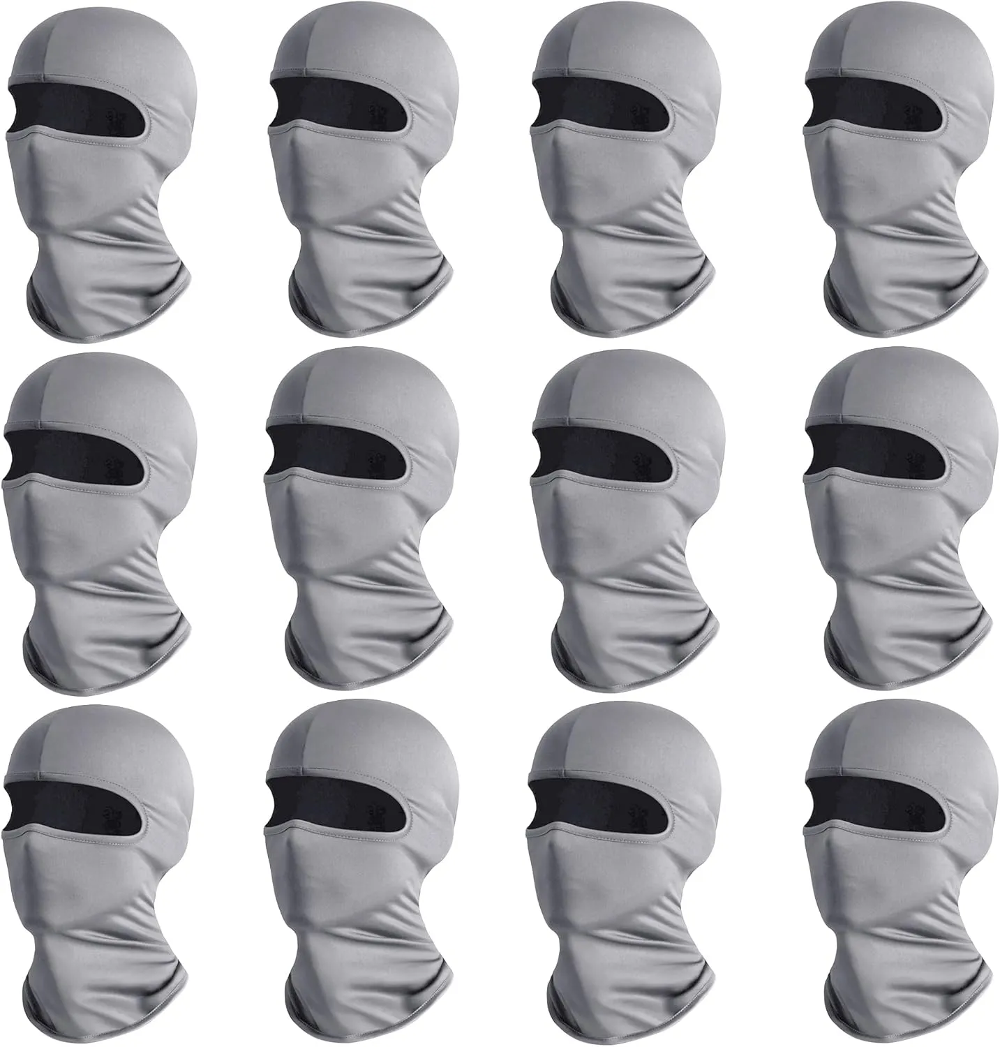 Wheebo 12 Pieces Balaclava Face Mask for Men Women Summer Cooling Neck Gaiter Cycling Caps, UV Protector Motorcycle Ski Scarf