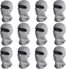 Wheebo 12 Pieces Balaclava Face Mask for Men Women Summer Cooling Neck Gaiter Cycling Caps, UV Protector Motorcycle Ski Scarf