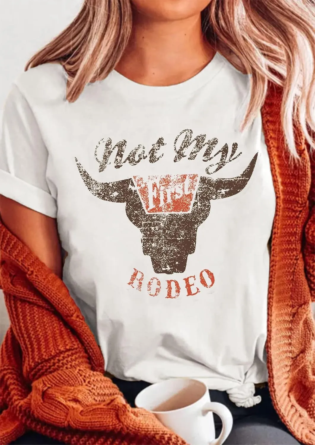 Womens Graphic Tee Shirts Trendy Casual Summer Loose Fit Short Sleeve Tshirts for Women