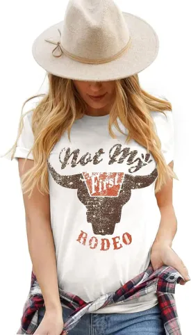 Womens Graphic Tee Shirts Trendy Casual Summer Loose Fit Short Sleeve Tshirts for Women