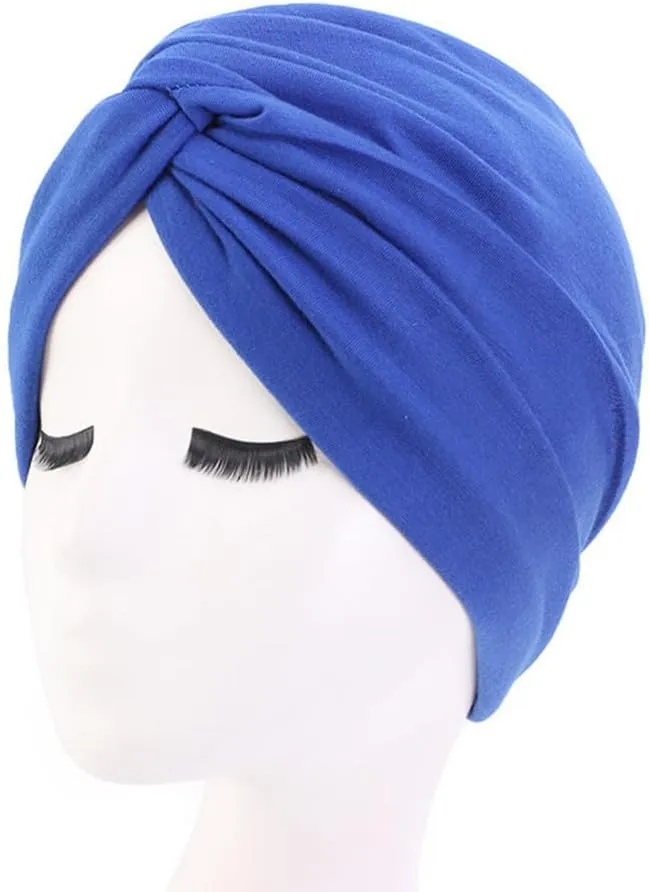 Women's Sleep Turban Pre Tied Cotton Chemo Cap Beanie Turban Headwear for Cancer Patients